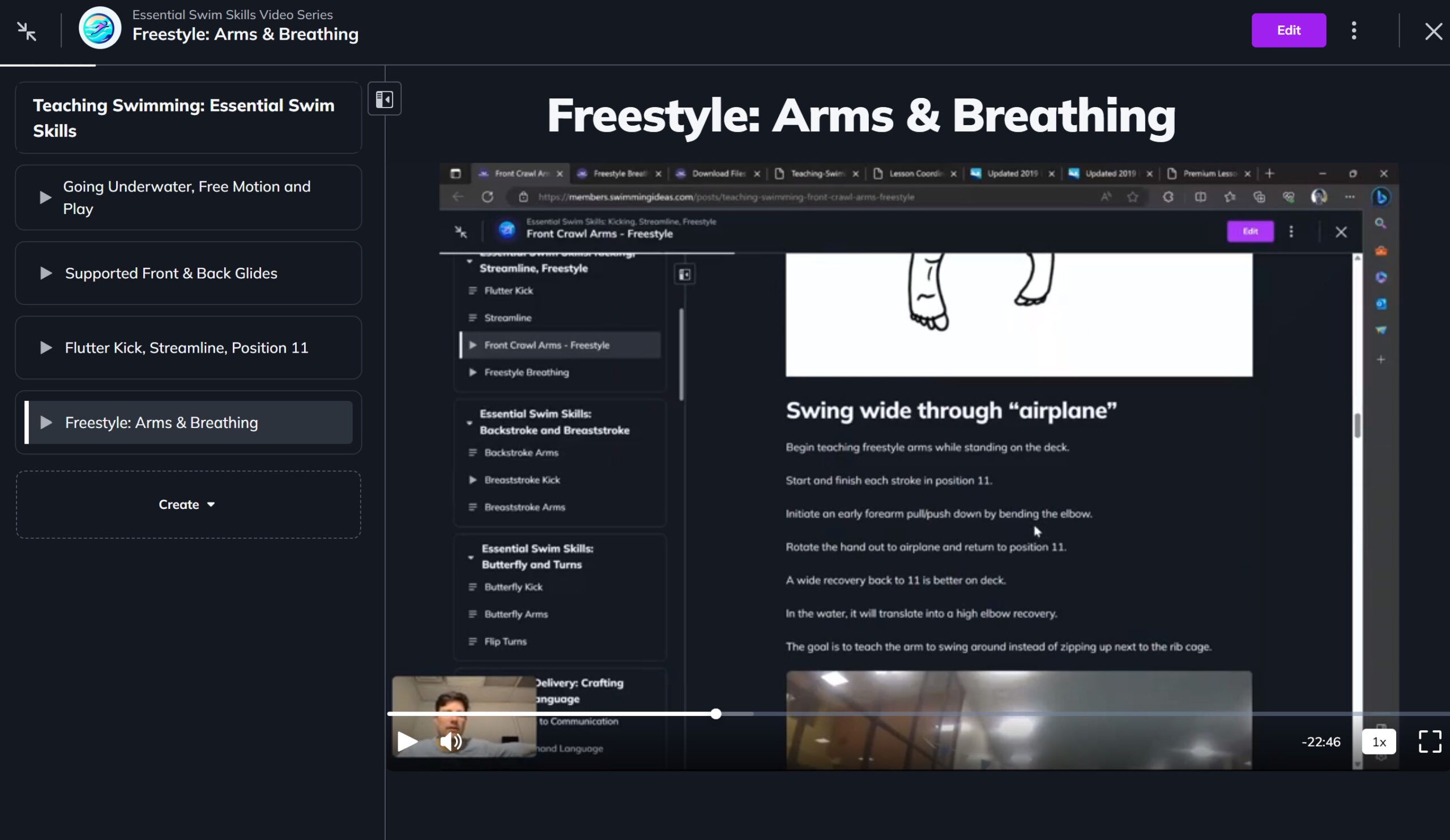 Teaching Swimming Essential Swim Skills video 4 of 10